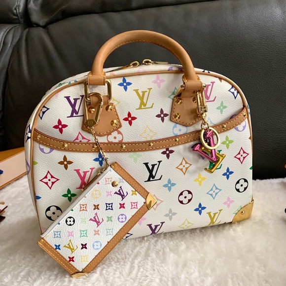 ‼️SOLD‼️Louis Vuitton White MC Trouville - Picture 4 of 16